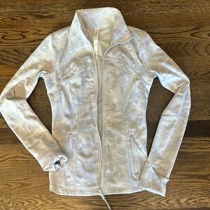 Light purple/gray camo Lululemon zip up jacket